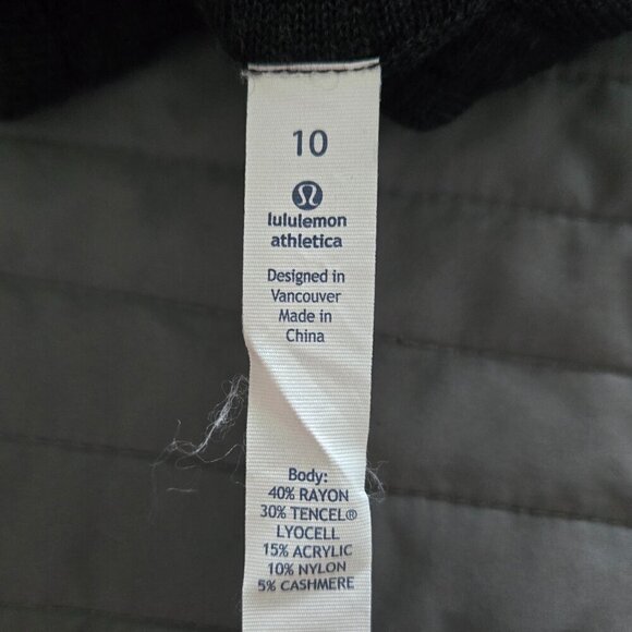Lululemon Iconic Sweater Wrap - 10 Black - Picture 6 of 6